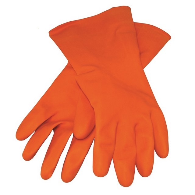 Kraft Large Orange Latex Gloves (Pair)